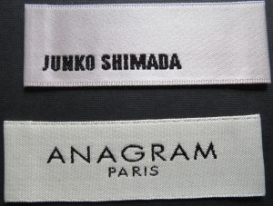 Satin Garment labels 