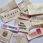 Cotton garment labels