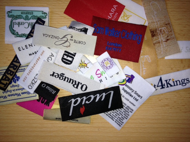 Woven garment labels