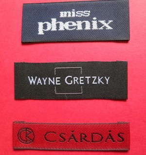 woven damask labels